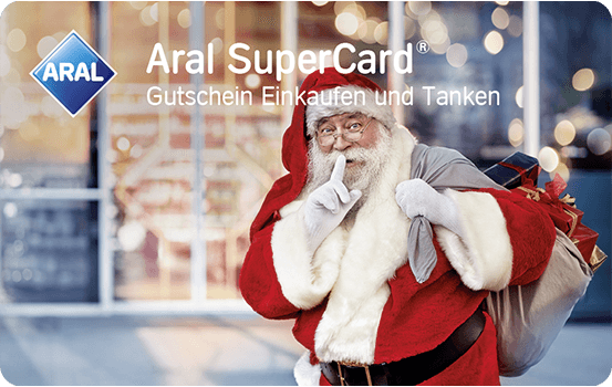 50 EUR Aral SuperCard Einkaufen & Tanken - Weihnachtsmann